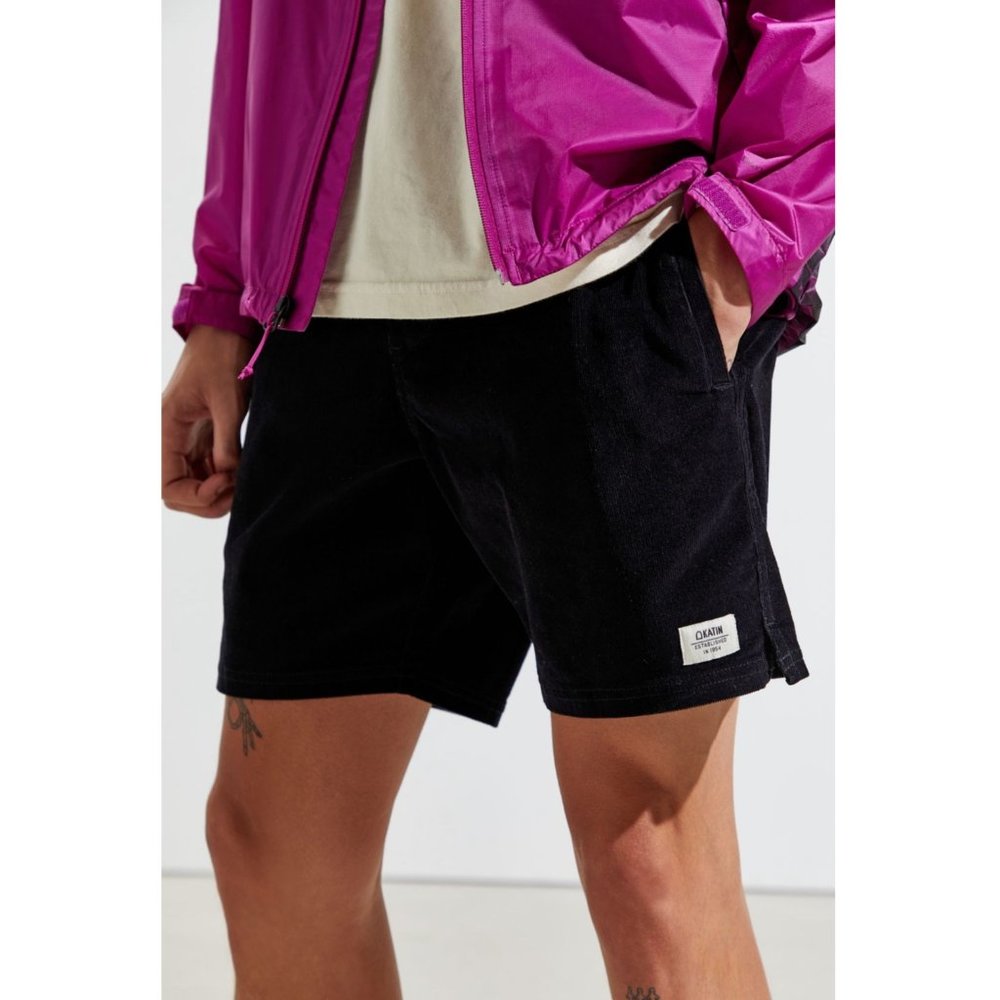 Katin Local Cotton Black Corduroy Shorts